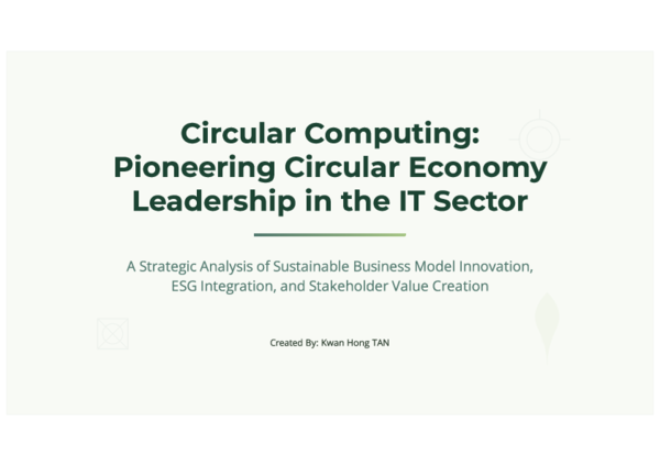 (PDF) Circular Computing: Pioneering Circular Economy Leadership in the ...