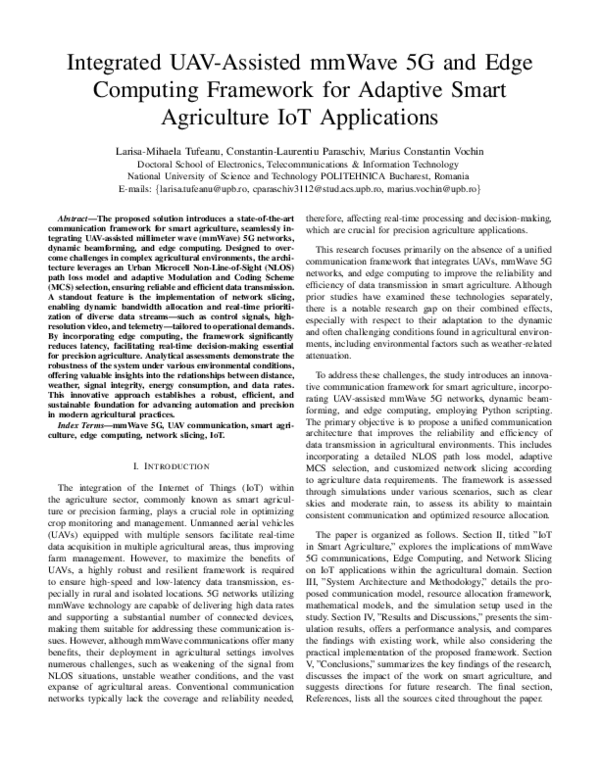 (PDF) Integrated UAV-Assisted mmWave 5G and Edge Computing Framework ...