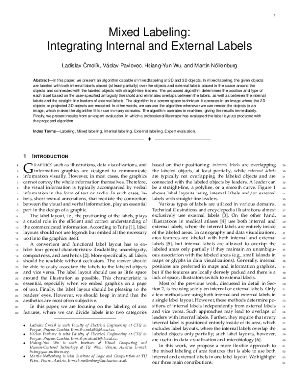 (PDF) Mixed Labeling: Integrating Internal and External Labels