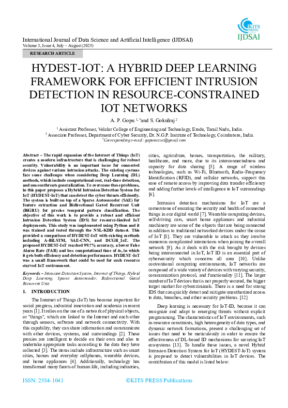 (PDF) HYDEST-IOT: A HYBRID DEEP LEARNING FRAMEWORK FOR EFFICIENT ...