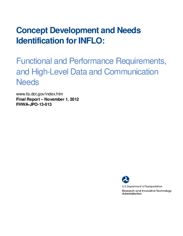 (PDF) Concept development and needs identification for intelligent ...