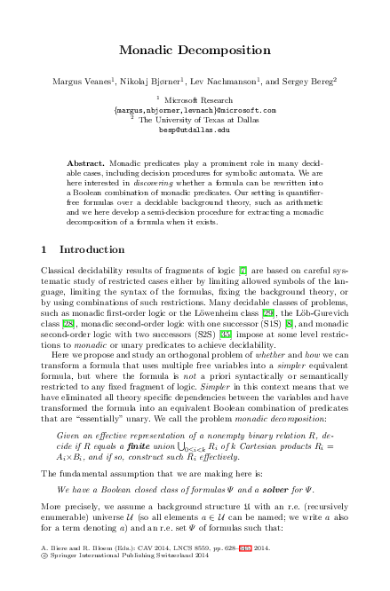 (PDF) Monadic Decomposition