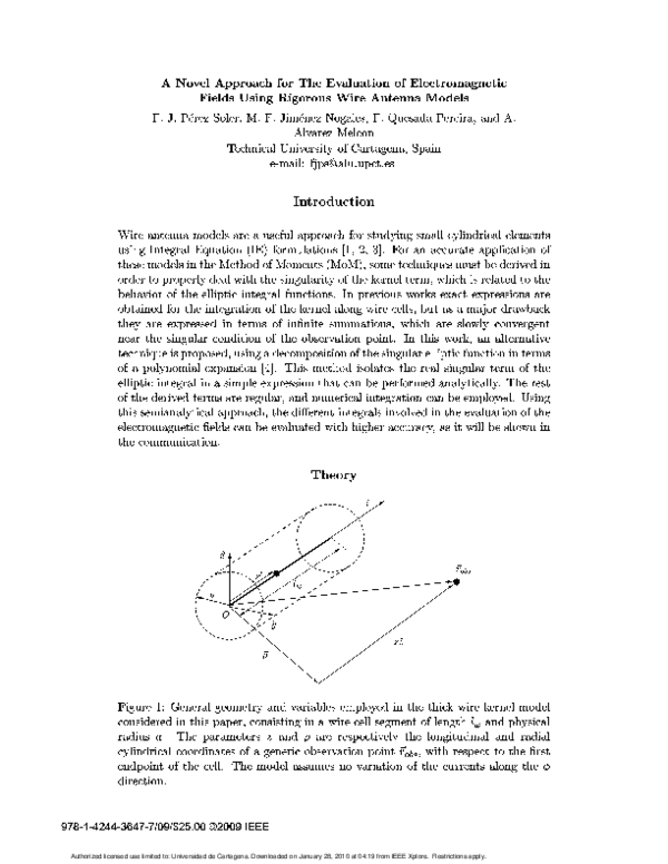 (PDF) A novel approach for the evaluation of electromagnetic fields ...