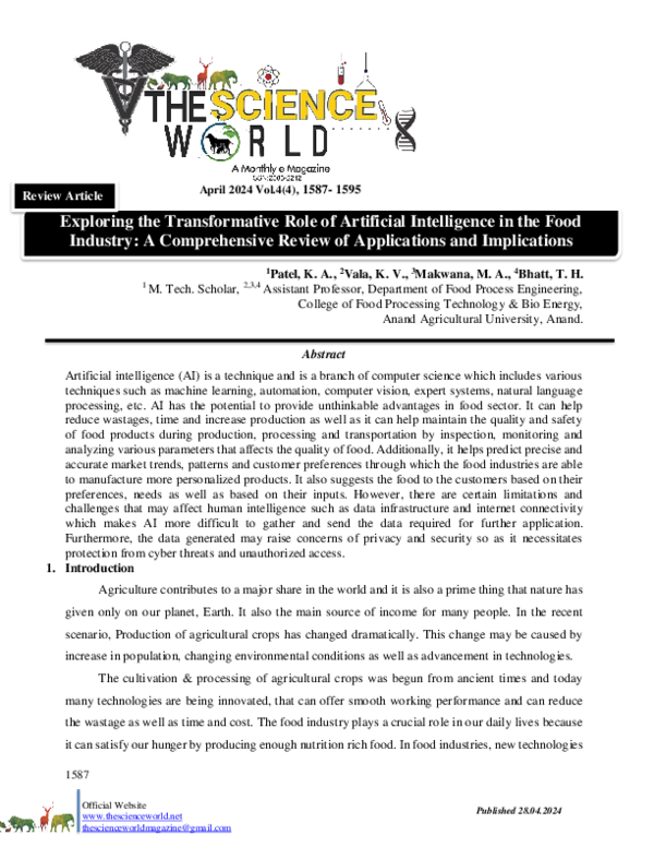 (PDF) Exploring the Transformative Role of Artificial Intelligence in ...