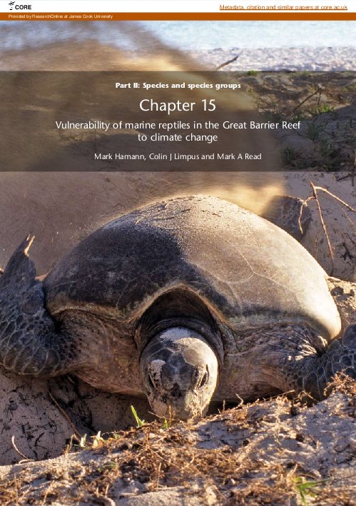 (PDF) Vulnerability of marine reptiles to climate change in the Great ...