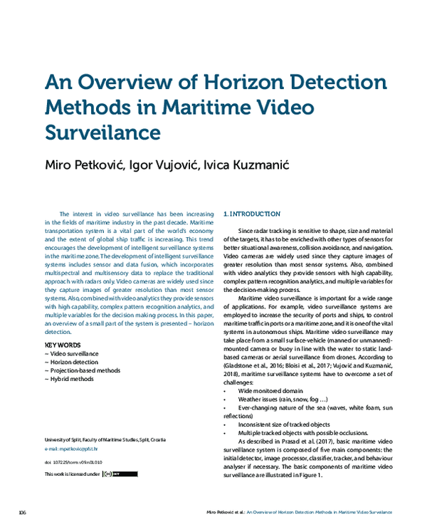 (PDF) An Overview on Horizon Detection Methods in Maritime Video ...