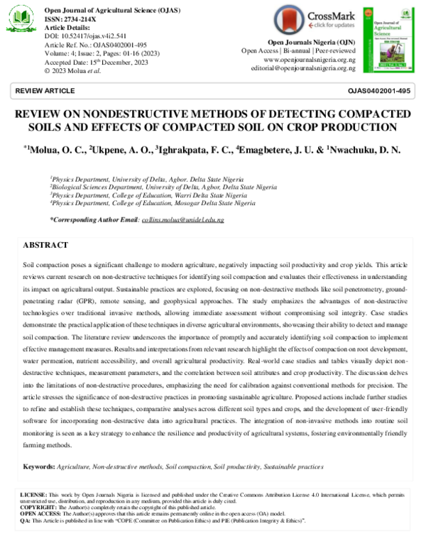 (PDF) Review on Nondestructive Methods of Detecting Compacted Soils and ...