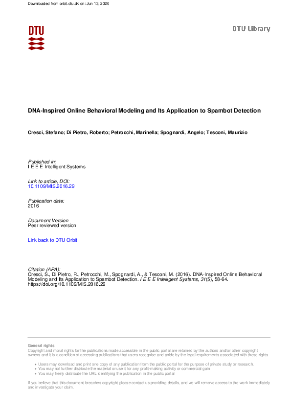 (PDF) DNA-Inspired Online Behavioral Modeling and Its Application to ...