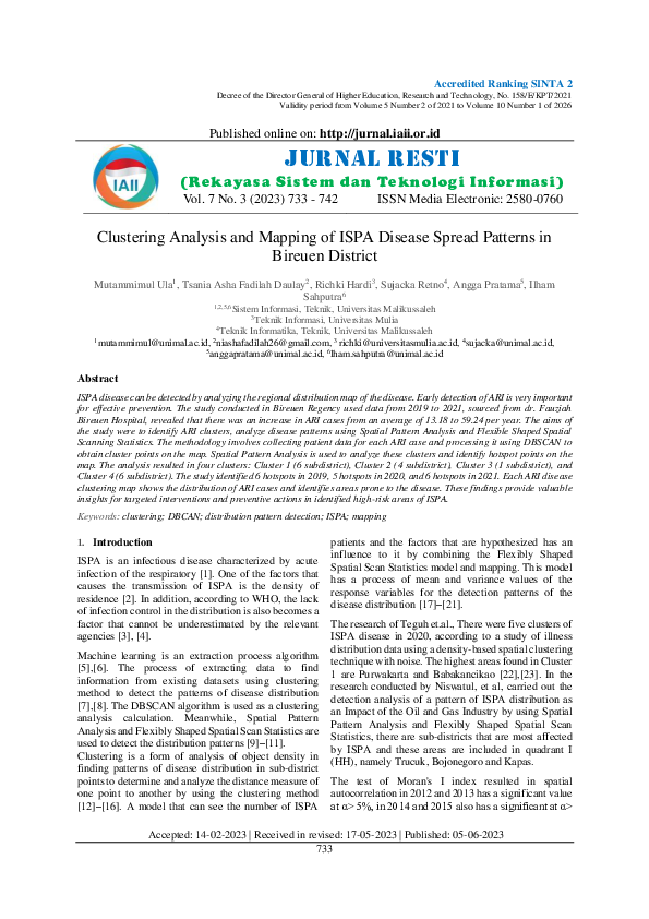 (PDF) Density Based Spatial Clustering of Applications and Spatial ...