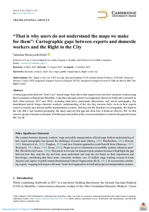 (PDF) “That is why users do not understand the maps we make for them ...