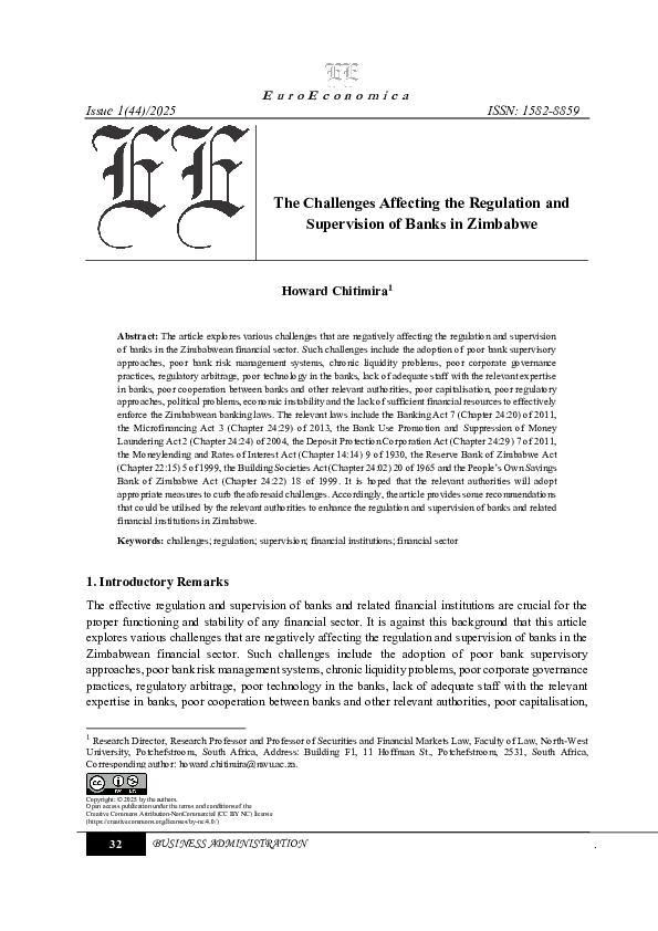 pdf-chitimira-the-challenges-affecting-the-regulation-and