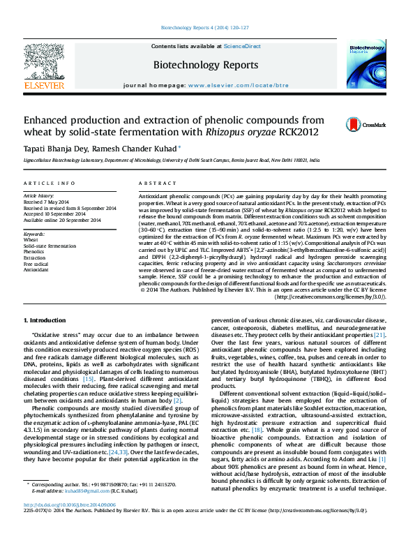(PDF) Enhanced production and extraction of phenolic compounds from ...