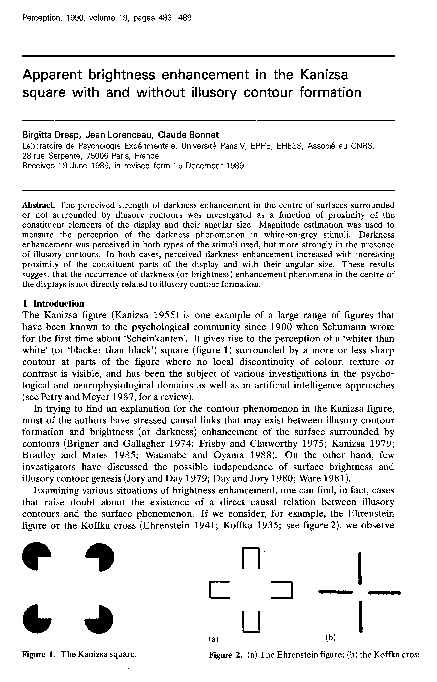(PDF) Apparent Brightness Enhancement in the Kanizsa Square with and ...