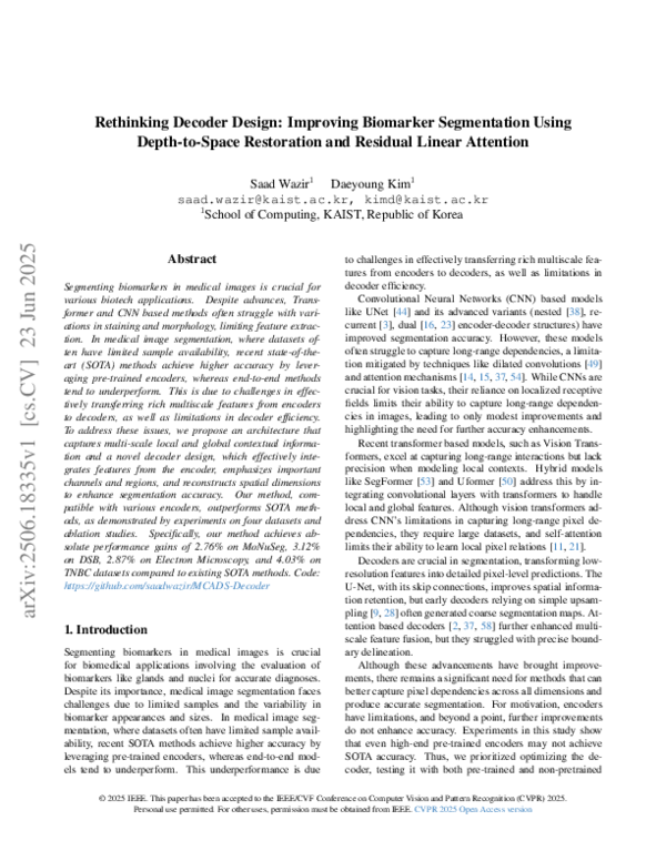 (PDF) Rethinking Decoder Design: Improving Biomarker Segmentation Using ...