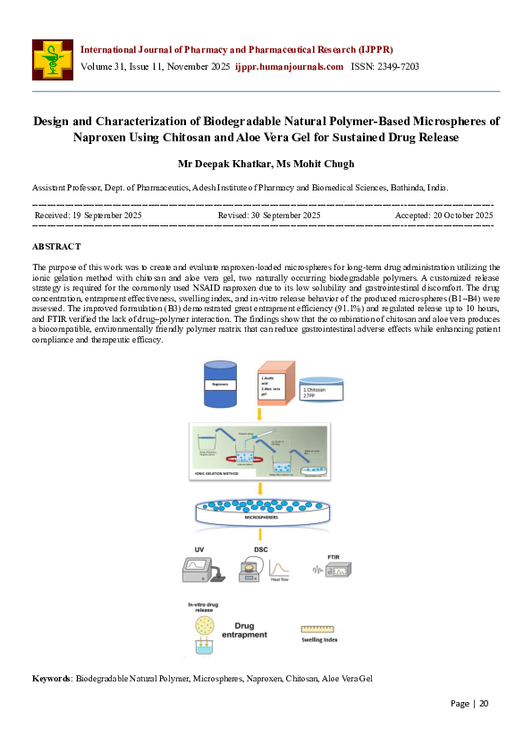 (PDF) Design and Characterization of Biodegradable Natural Polymer ...