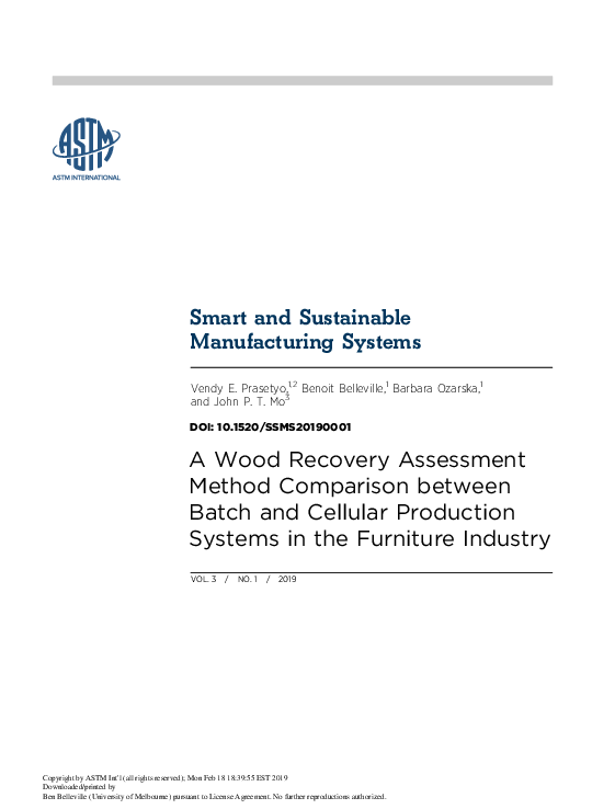 (PDF) A Wood Recovery Assessment Method Comparison between Batch and ...