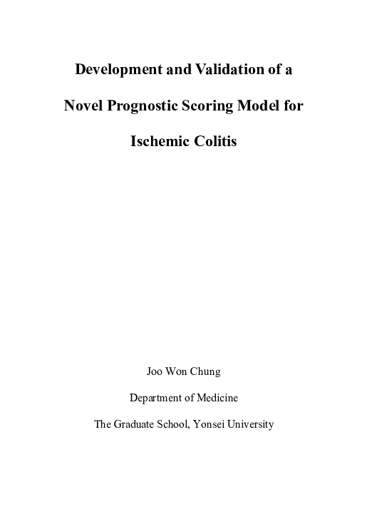 (PDF) Development and Validation of a Novel Prognostic Scoring Model ...