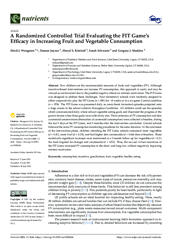 (PDF) A Randomized Controlled Trial Evaluating the FIT Game’s Efficacy ...