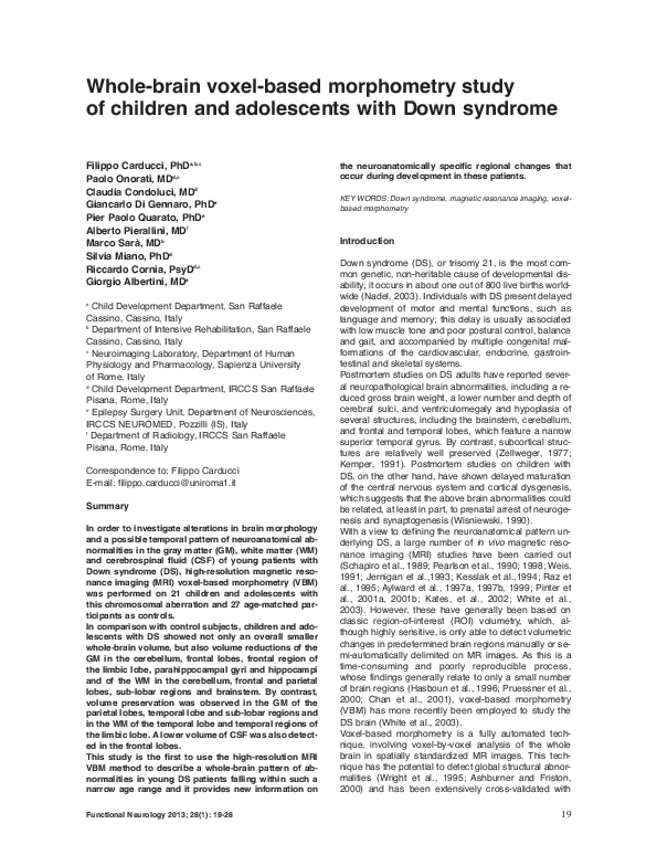 (PDF) Whole-brain voxel-based morphometry study of children and ...