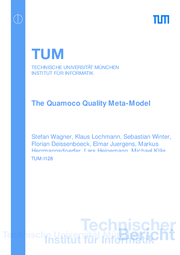 (PDF) The Quamoco Quality Meta-Model