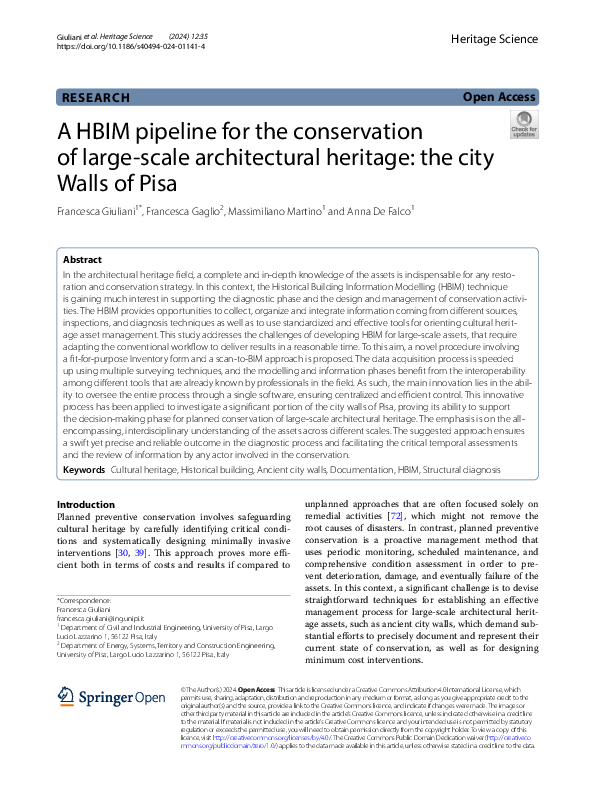 (PDF) A HBIM pipeline for the conservation of large-scale architectural ...