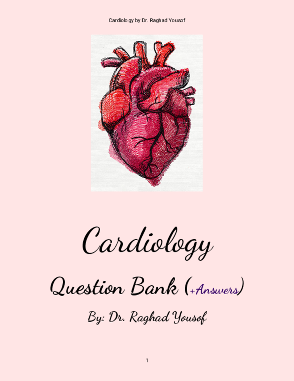 (PDF) Cardiology Question Bank