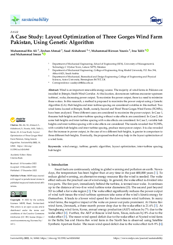 (PDF) A Case Study: Layout Optimization of Three Gorges Wind Farm ...