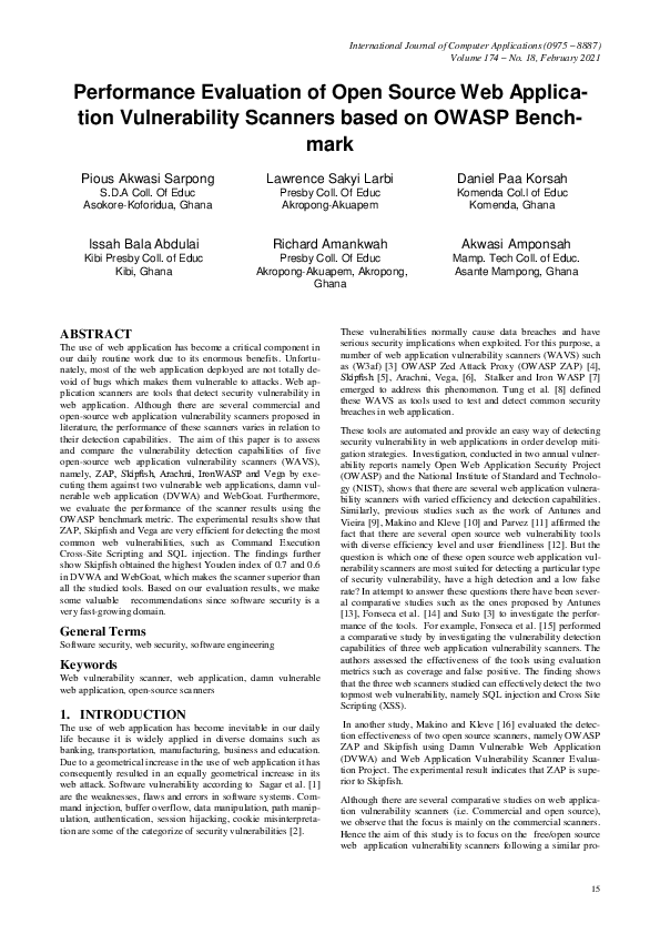 (PDF) Performance Evaluation of Open Source Web Application ...