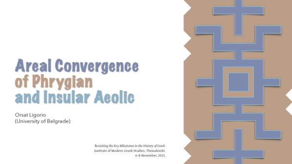 (PDF) Areal Convergence of Phrygian and Insular Aeolic