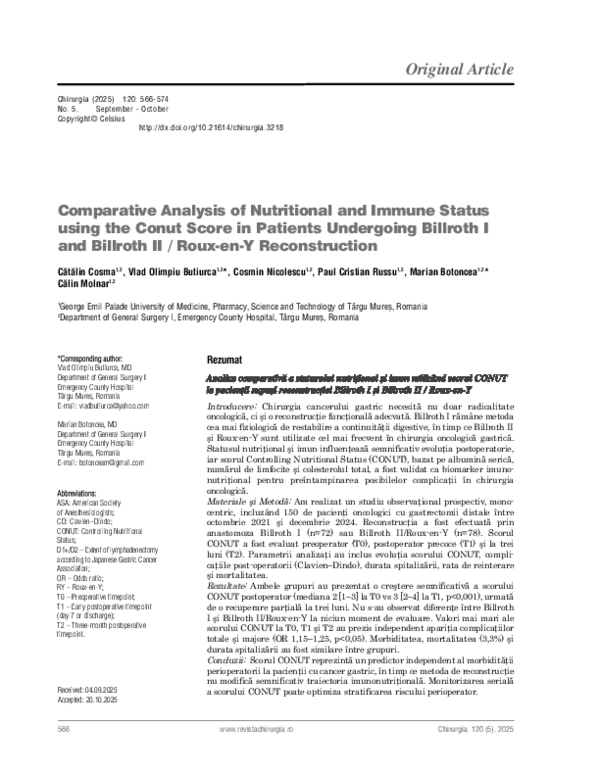 (PDF) Comparative Analysis of Nutritional and Immune Status using the ...