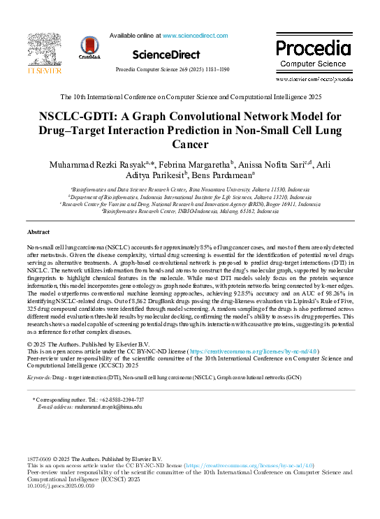 (PDF) NSCLC-GDTI: A Graph Convolutional Network Model for Drug-Target ...