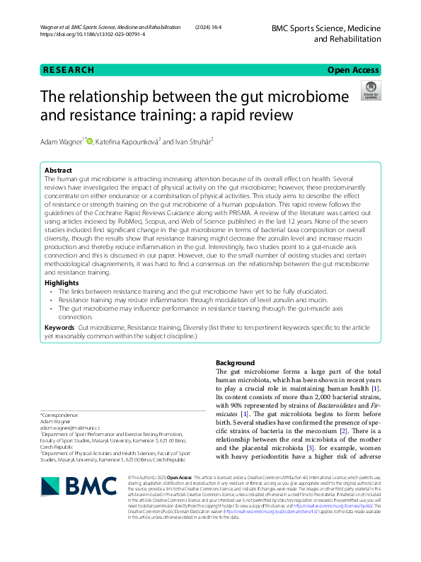 (PDF) The relationship between the gut microbiome and resistance ...