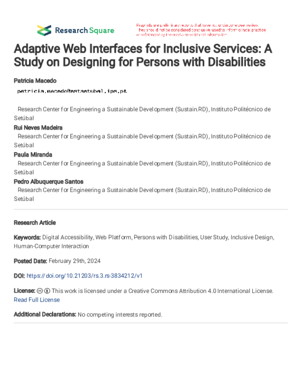 (PDF) Adaptive Web Interfaces for Inclusive Services: A Study on ...
