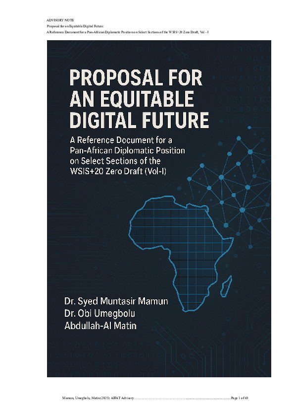 (PDF) A Reference Document for a Pan-African Diplomatic Position on ...