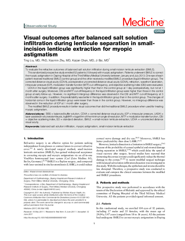 (PDF) Visual outcomes after balanced salt solution infiltration during ...