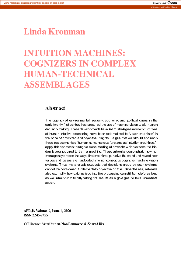 (PDF) Intuition Machines