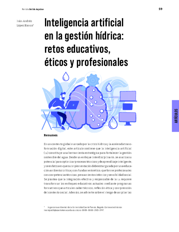 (PDF) Inteligencia artificial en la gestión hídrica: retos educativos ...