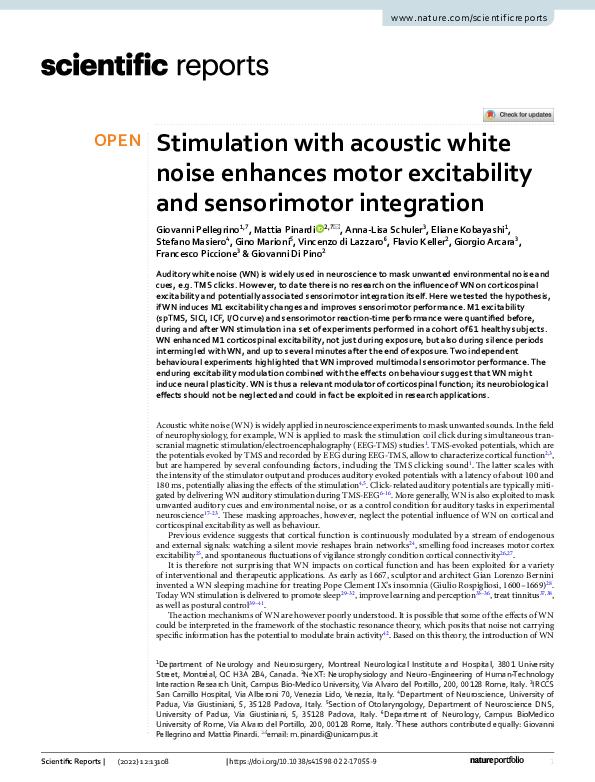 (PDF) Stimulation with acoustic white noise enhances motor excitability ...