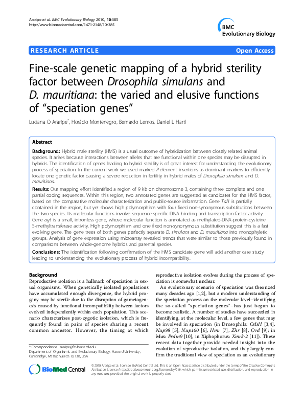 (PDF) Faculty of 1000 evaluation for Fine-scale genetic mapping of a ...