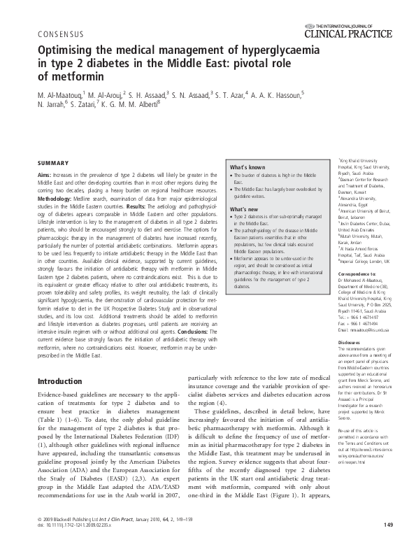 (PDF) Optimising the medical management of hyperglycaemia in type 2 ...