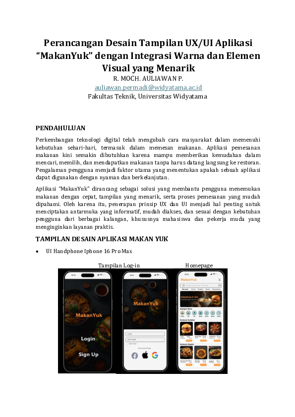 (PDF) Perancangan Desain Tampilan UX/UI Aplikasi 