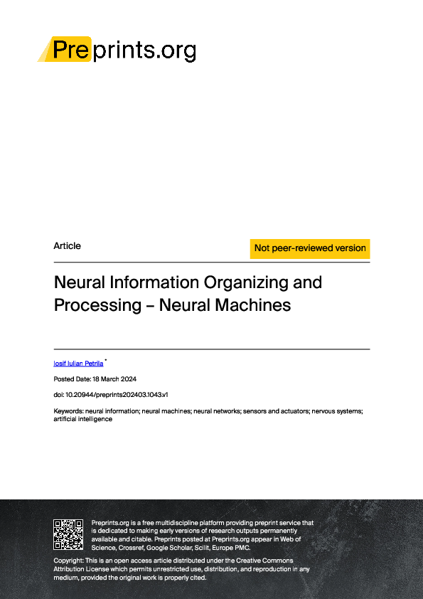 (PDF) Neural Information Organizing and Processing – Neural Machines