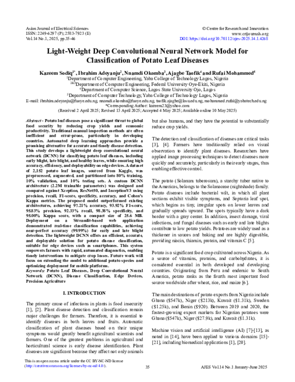 (PDF) Light-Weight Deep Convolutional Neural Network Model for ...