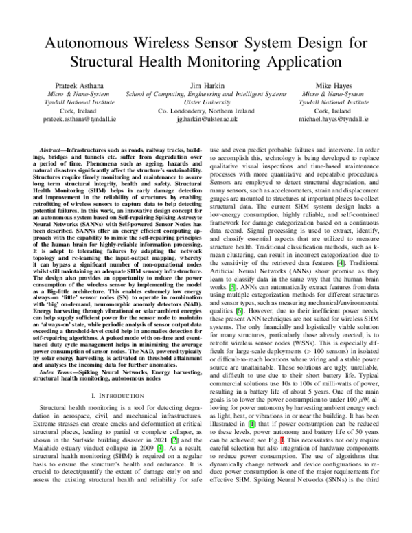 (PDF) Autonomous Wireless Sensor System Design for Structural Health ...