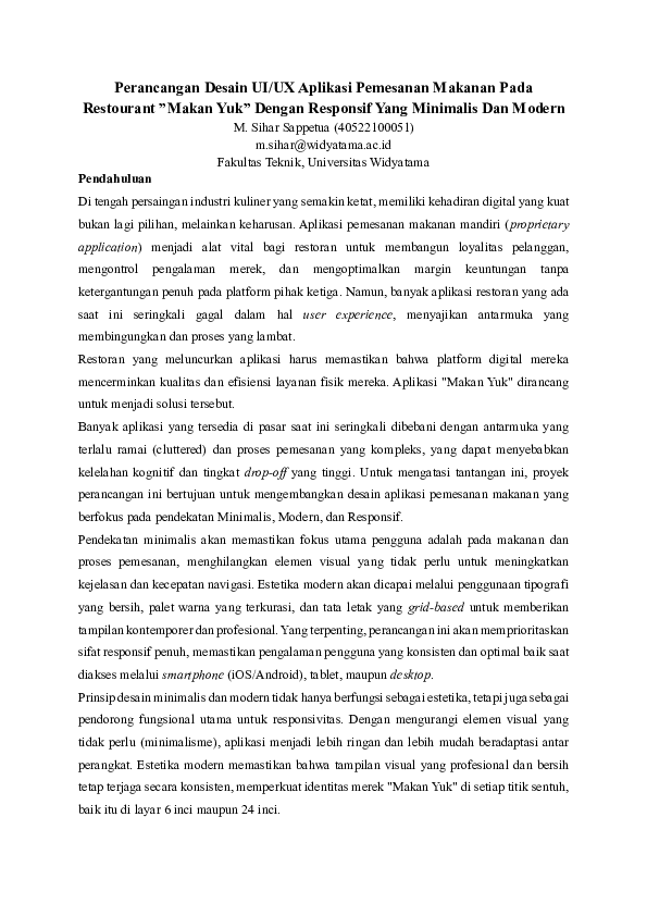 (PDF) Perancangan Desain UI/UX Aplikasi Pemesanan Makanan Pada ...