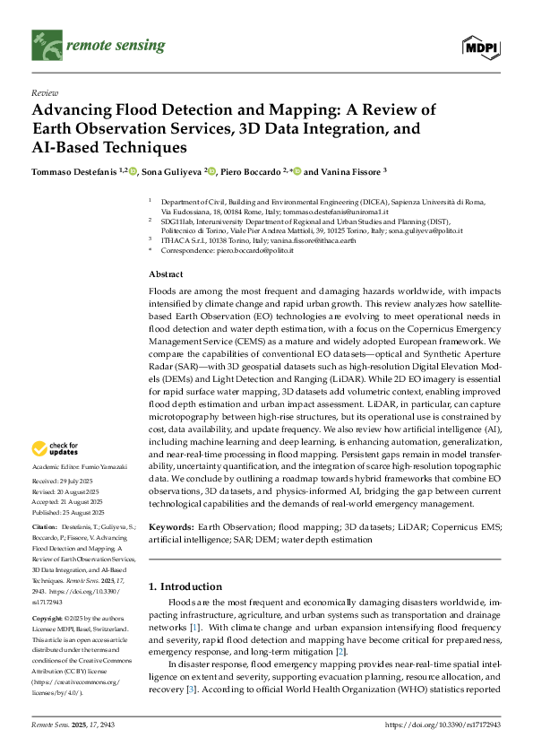 (PDF) Advancing Flood Detection and Mapping: A Review of Earth ...