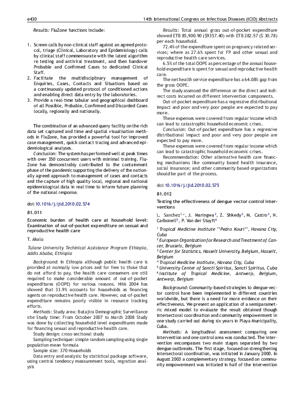 (PDF) Testing the effectiveness of dengue vector control interventions