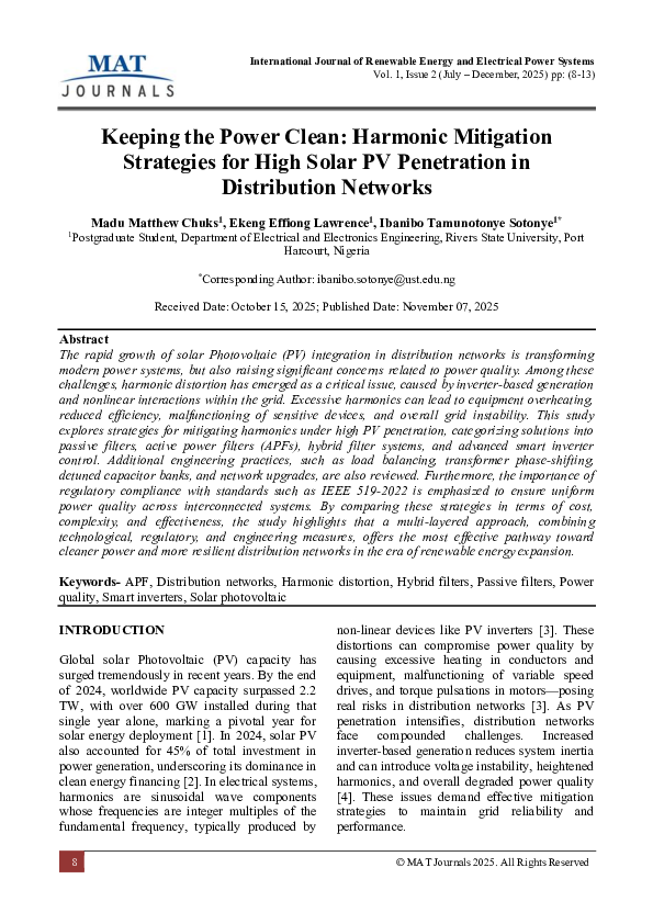 (PDF) Keeping the Power Clean: Harmonic Mitigation Strategies for High ...