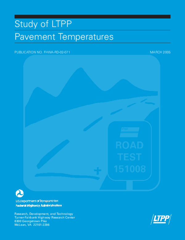 (PDF) Study of LTPP Pavement Temperatures