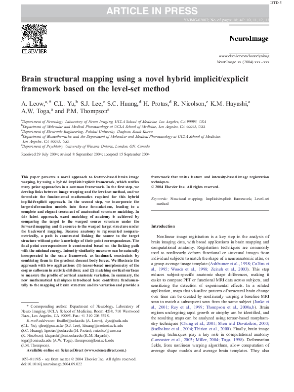 (PDF) Brain structural mapping using a novel hybrid implicit/explicit ...